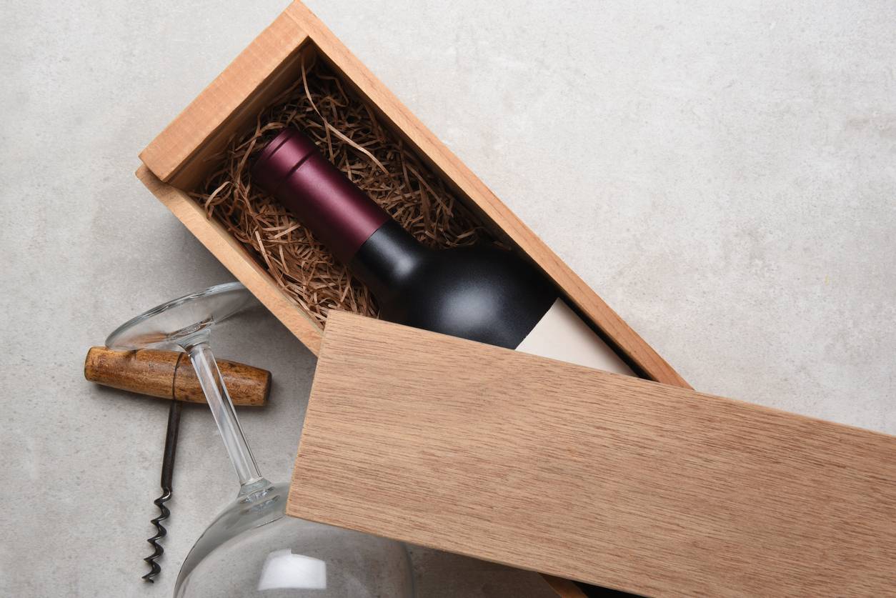 coffret de vin personnalisé, cadeaux d'entreprise